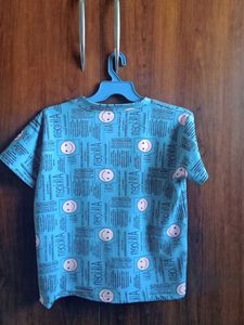 Blue Graphic Print Tee