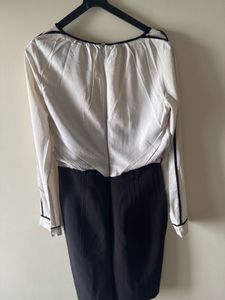 Elegant Two-Tone Dress