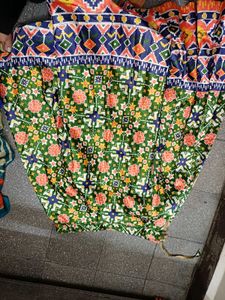 Red Patterned Blouse