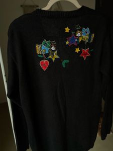 VINTAGE COTTAGECORE EMBROIDERED ANGEL Cardigan