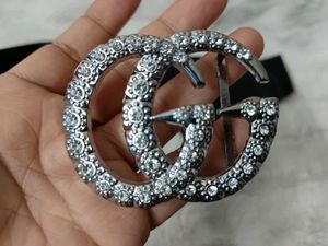 Black Belt With Silver Buckle