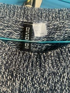 Divided Grey Knit Sweater