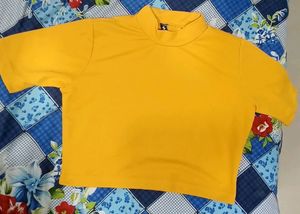 Yellow Crop Top