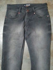 Gray Wash Slim Fit Jeans