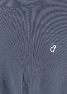 ribbed mock neck long sleeve top