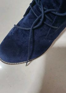 Stylish Blue Ankle Boots
