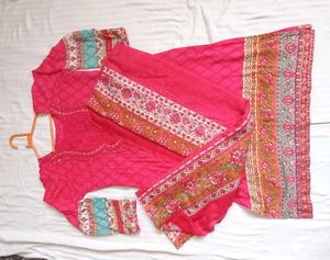 Pakistani Rose Pink Suit
