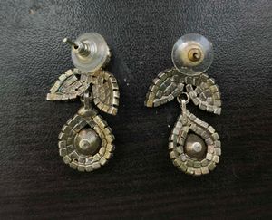 Blue and silver earrings