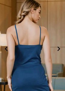 Naught Blue Slip Dress