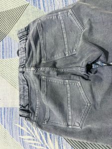 Gray Denim Joggers