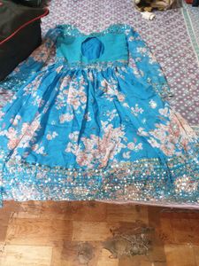 Elegant Floral Anarkali Gown