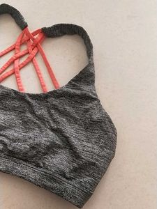 Gray Sports Bra