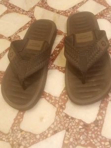 Cariago Brown Flip-Flops - Size 9