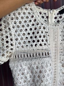 MDS White Lace Top