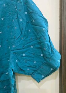 Teal Casual Top