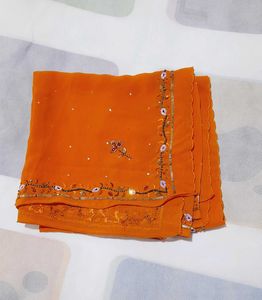 Mustard Embellished  Dupatta