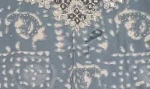 Fashor Light Blue Kurta With Work On Neck