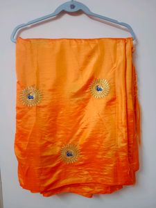 Peacock 🦚 Embroidery Lite Weight Saree
