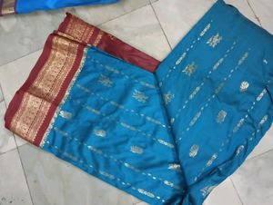 Saree With Stitched Designer Blouse