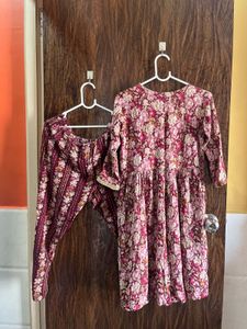 32 Bust Alia Cut Kurta Set For Women