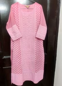Pink Embroidered Kurta🌸✨