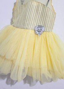 Yellow Tulle Party Dress