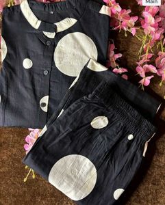 Trendy Pure Rich Cotton Coord Set