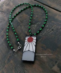 Anime inspired Hanafuda Beaded Necklace