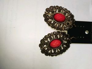 Red Stone Earrings