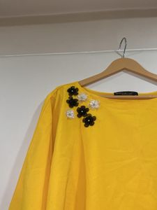 Attractive Yellow Butterfly Type Top