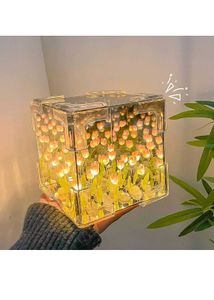 Cube Tulip Night Lamp