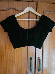 New Black Velvet Blouse