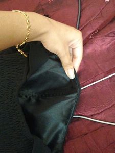 Black Lace Detail Party Dress