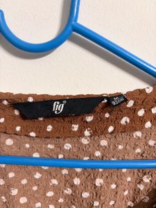 Brown Polka Dot Dress