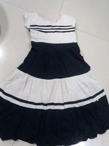 Cute Striped Fit &amp; Flare Dress