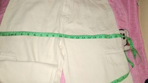 Beige Cargo Jeans