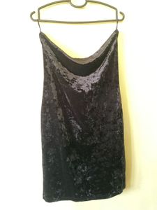 Black Velvet Mini Dress