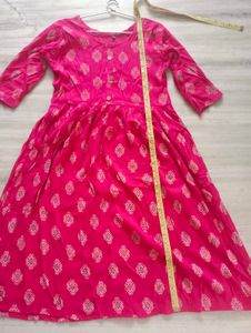 Pink Printed Kurta