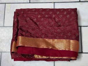 Elegant Maroon Saree ✨️❤️