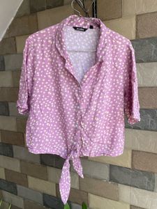 Floral Print Crop Shirt/Top