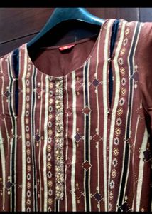 Elegant W Brown Kurti