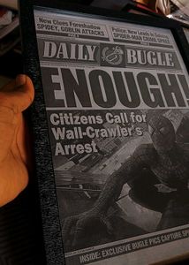 Spider-man Daily Bugle Framed Newspaper