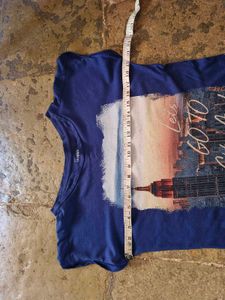 Navy Graphic Print Tee