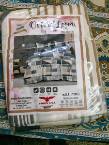 Beautiful Multicolour Bedsheet With 2 Pillow Cover