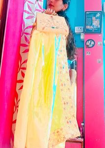 Haldi Festival Saree And Blouse With Bag