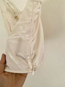 H&amp;M Satin Lace Trim Cami Top