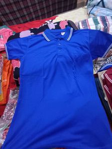 Blue Striped Polo Shirt (any 2) &#34;S&#34; Size