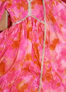 New/Unused Aaliya Cut Gown With Dupatta