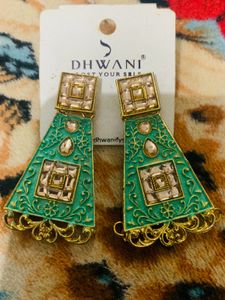 Dhwani Green Earrings