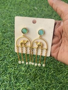 Camel Drop Earrings